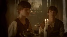 Elijah and Finn as young teenagers.