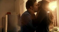 Stefan and Elena kiss dream 5x18