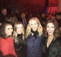 Nina Dobrev, Sara Canning, Candice King, Kayla Ewell TVD Wrap Party February 4, 2017