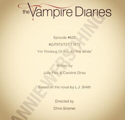 The Vampire Diaries 6x22: I'm Thinking of You All the While