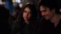 Damon surprises Elena at Jeremy's PTM.