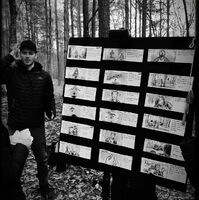 Storyboard in the woods