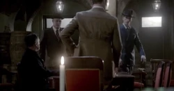 Elijah meeting with two Werewolves from the Guerrera Family.