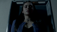 Elena in transition to become a vampire