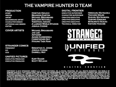 Vampire Hunter D Message from Mars Credits