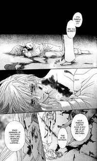 The woman stands beside Zero and his dead parents.