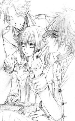 anime vampire knight coloring pages