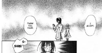 Kaname accepting the chocolate.