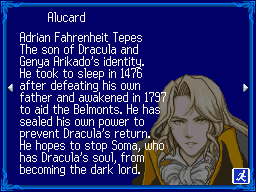Dawn of Sorrow-Library Alucard