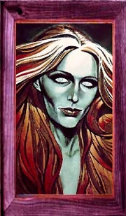 An advertisement of the Girl seducing vulnerable men.