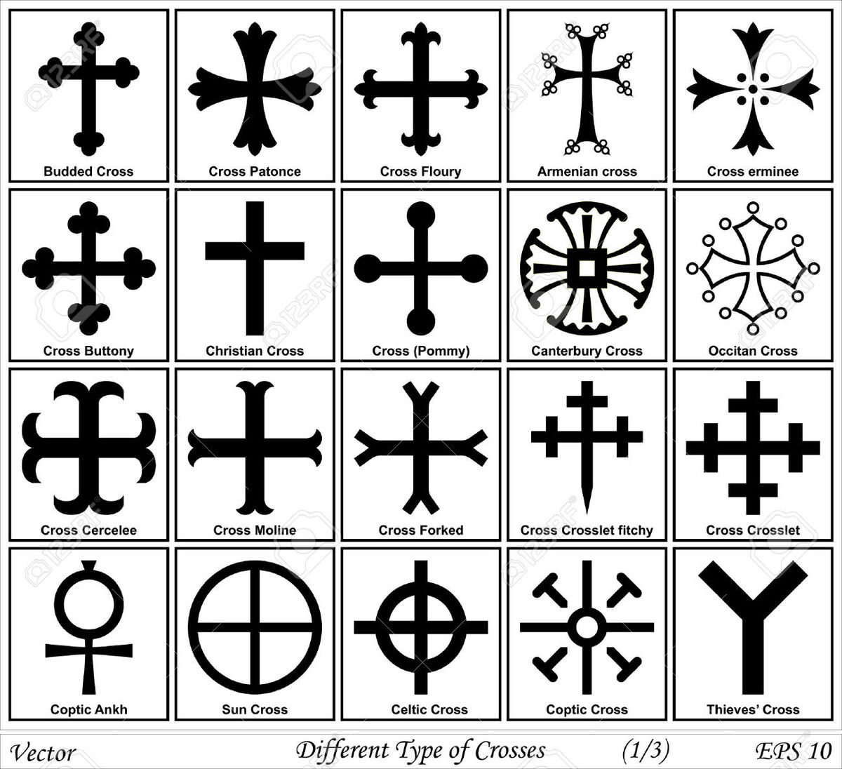 12 sided shape cross