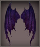 Purple Devil Wings canvas