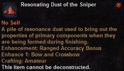 Resonating dust the sniper