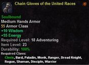 Chain gloves of the united races