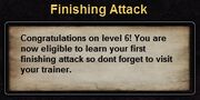 Tutorial Hint - Finishing Attack