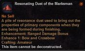 Resonating dust the marksman