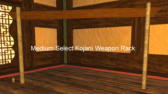 Medium Select Kojani Weapon Rack