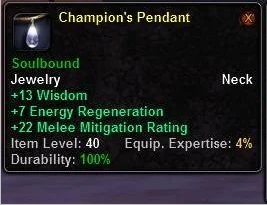 Champion's Pendant