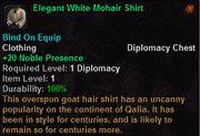 Elegant White Mohair Shirt