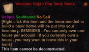 Voucher kojan one story home