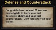 Tutorial Hint - Defense and Counterattack