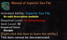 manual of superior sun fist