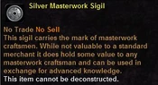 Silver masterwork sigil