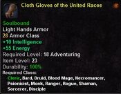 Cloth gloves of the united races