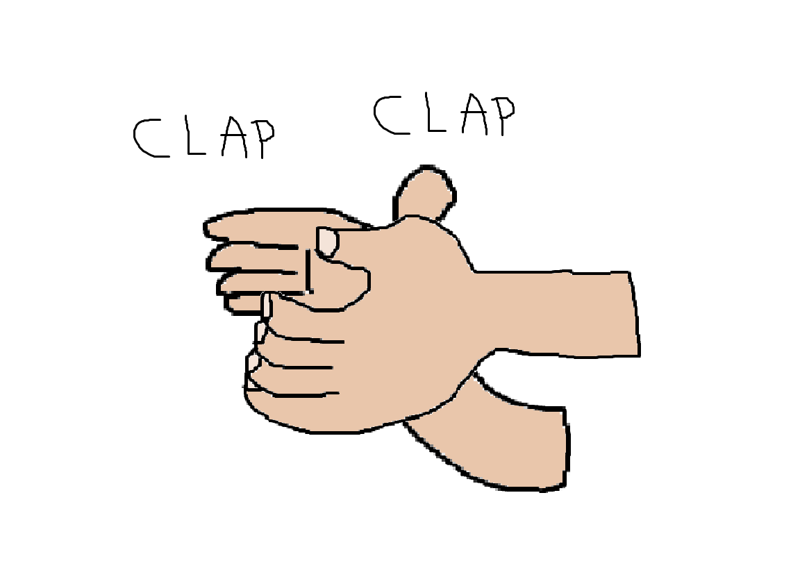 Vector Stock Concept of clapping hands, vector illustration Vector