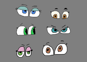 Royalty Vector Stock - Set of eyes for teenagers | Vector Stock Wiki ...