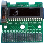 Original 4in1 Mateos Vectrex Rewritable Multigame Cart.