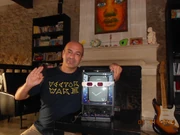 Second place winner Olivier Orillard with his Vector War III t-shirt.