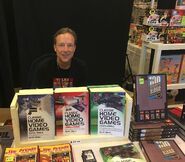 Video game author Brett Weiss at his booth