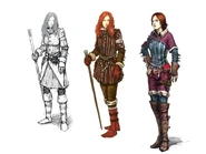 Концепт-арт Трисс для игры Ведьмак 2: Убийцы королей