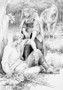 Корин и Висенна, иллюстрация Дениса Гордеева