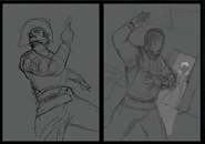 Эскиз Скеллена к игре Гвинт: Ведьмак. Карточная игра