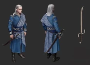 Концепт-арт Филавандреля как лидера фракции для Гвинта