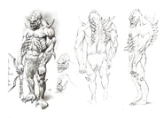 Набросок огромного мутанта для игры Ведьмак