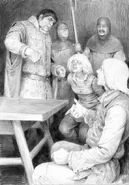 Ангулема, Геральт и Фулько Артевельде, иллюстрация Дениса Гордеева