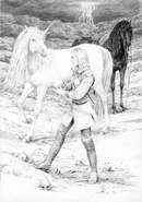 Цири и Иурраквакс, иллюстрация Дениса Гордеева