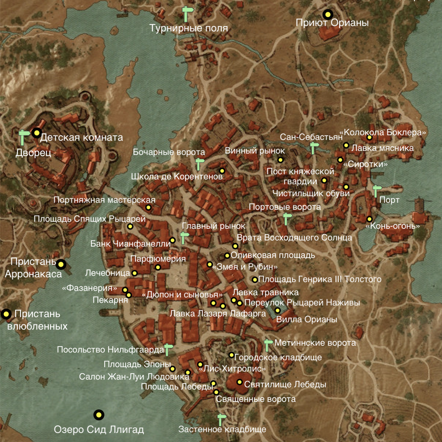 Ведьмак 3 карта где. Боклер Ведьмак 3 на карте. Ведьмак 3 Туссент цирюльник на карте. Город Боклер Ведьмак 3 на карте. Колокола Боклера Ведьмак 3 на карте.