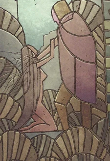 Изображённый на витраже Яков