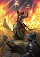 Сабрина использует Огонь Мелгара, Гвинт: Ведьмак. Карточная игра