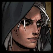 Аватар Цири в капюшоне в Гвинте