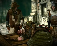 Каэдвенцы везут Иорвета без сознания