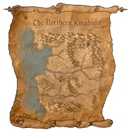 Карта Севера в игре Ведьмак