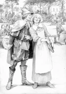 Лютик в Оксенфурте, иллюстрация Дениса Гордеева