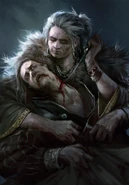 НэннекеГВ2.png (1,45 МБ) Ранняя версия арта Нэннеке, Гвинт: Ведьмак. Карточная игра