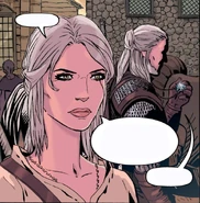 Цири в комиксе «Ведьмак: Проклятие воронов»