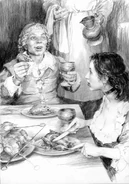 Лютик и Йеннифэр, иллюстрация Дениса Гордеева